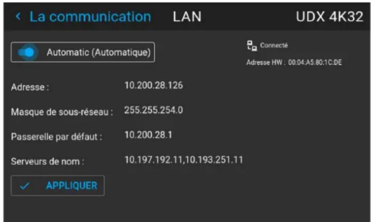 Barco Hodr - Comment configurer automatiquement l'adresse IP - 2