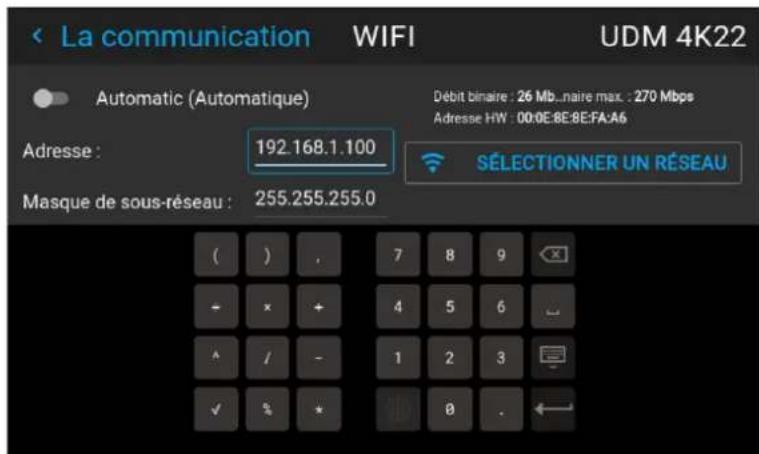 Barco Hodr - Comment configurer manuellement l'adresse IP - 3