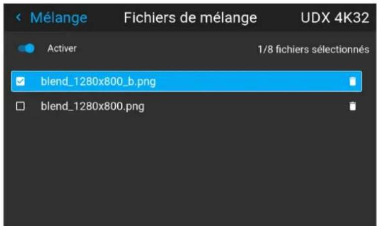 Barco Hodr - Comment activer un fichier de configuration de mélange téléversé ? - 3