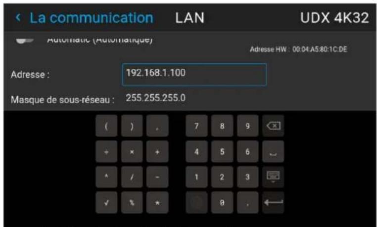 Barco Hodr - Comment configurer manuellement l'adresse IP - 3
