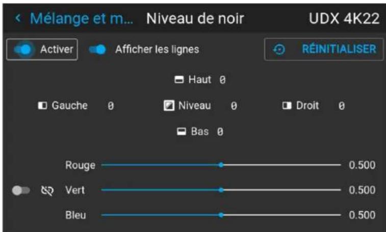 Barco Hodr - Comment régler le niveau de noir manuellement - 2