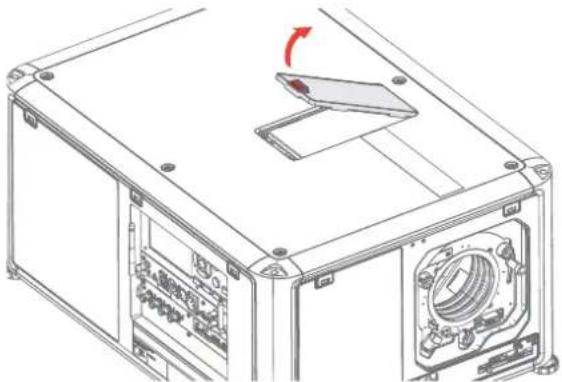 Barco Hodr - Retrait du filtre supérieur - 1