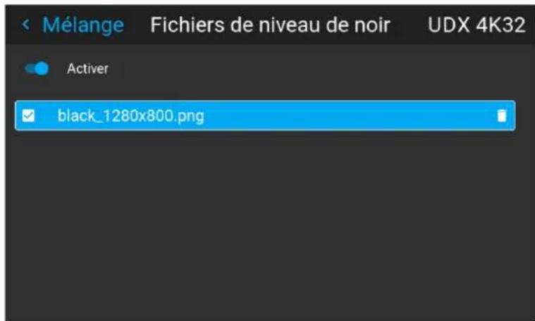 Barco Hodr - Comment activer un fichier de réglage de niveau de noir téléversé ? - 3