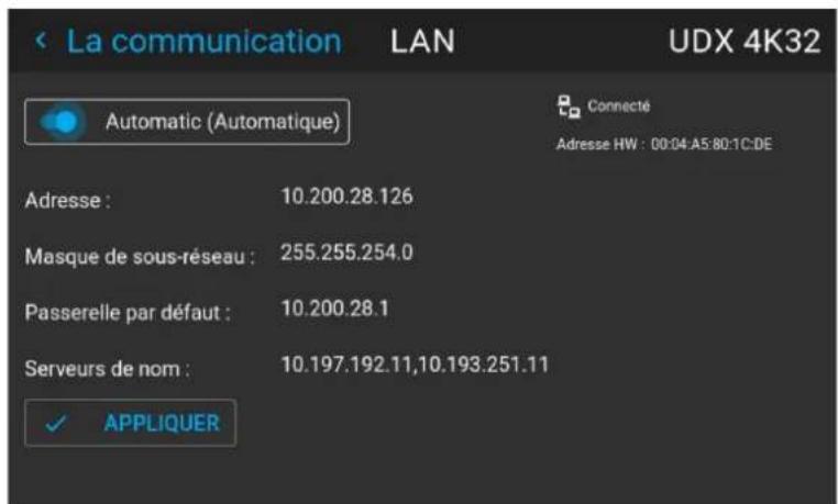 Barco Hodr - Comment configurer manuellement l'adresse IP - 2
