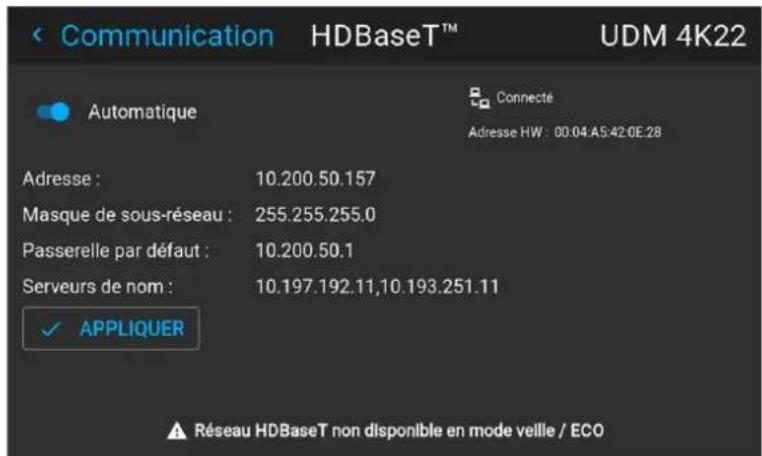 Barco Hodr - Comment configurer manuellement l'adresse IP - 2