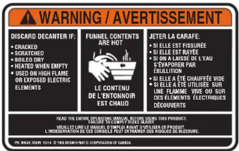 Bunn ICB-DV - NOTICES D'UTILISATION - 5
