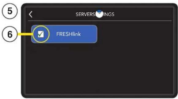 Bunn ICB-DV - Activation des paramètres du serveur FRESHlink - 1