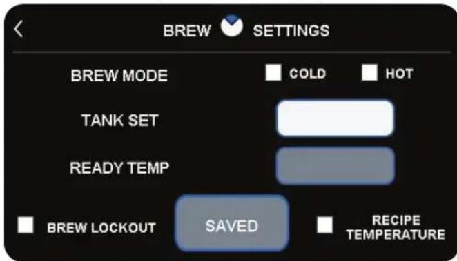 Bunn ICB Twin - Brew Settings (Paramétres d'infusion) - 1