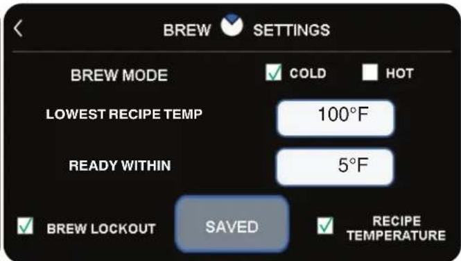 Bunn ICB Twin - Brew Settings (Paramétres d'infusion) - 2