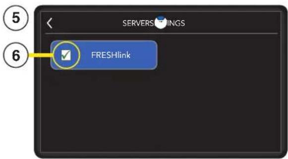 Bunn ICB Twin - Activation des paramètres du serveur FRESHlink - 1