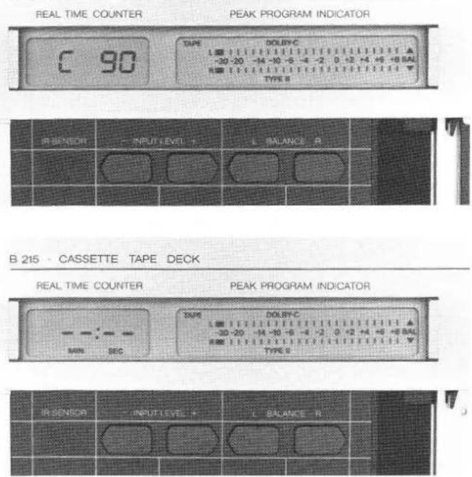 REVOX B215 - Real-time counter - 1