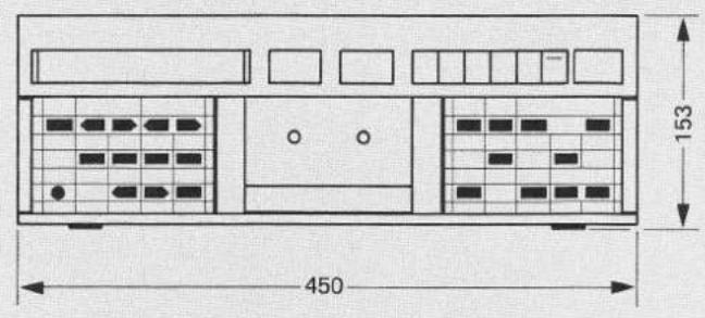 REVOX B215 - Dimensions (mm) - 1