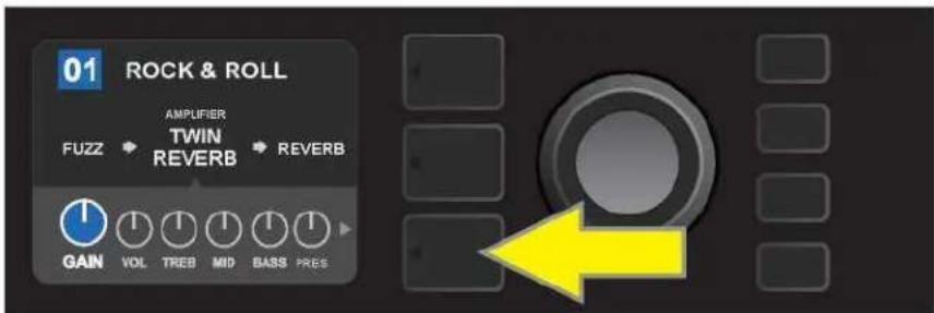 FENDER Mustang GTX100 - RÉGLAGE DES BOUTONS DE COMMANDE DU MODÈLE D'AMPLIFICATEUR - 1