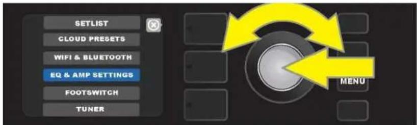 FENDER Mustang GTX100 - PARAMÉTRAGE D'ÉGALISATION ET D'AMPLIFICATION (EQ &amp; AMP SETTINGS) - 2