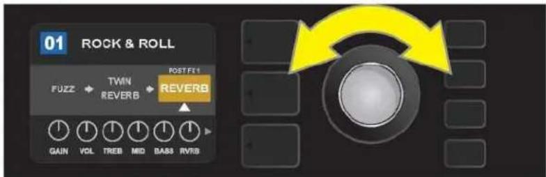 FENDER Mustang GTX100 - DÉPLACER UN EFFET - 3