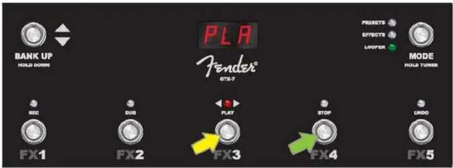 FENDER Mustang GTX100 - MODE BOUCLE (LOOPER) - 2
