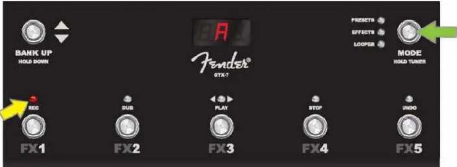 FENDER Mustang GTX100 - MODE ACCORDEUR (TUNER) - 1