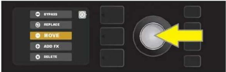 FENDER Mustang GTX100 - DÉPLACER UN EFFET - 2