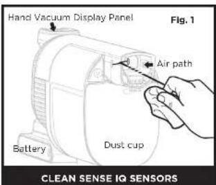 SHARK IZ400DE - CLEANING THE SENSORS - 1