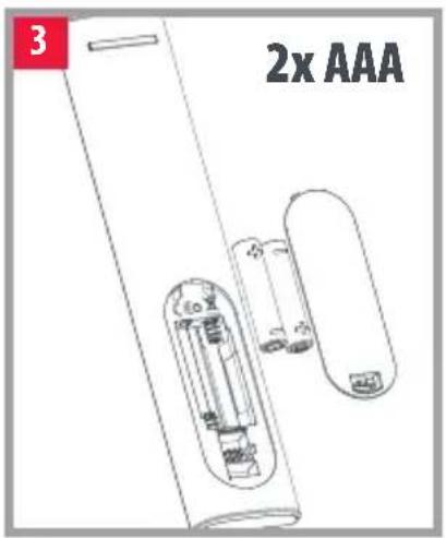 ONE FOR ALL Essence TV URC 1211 - DEUTSCH BATTERIEN - 5