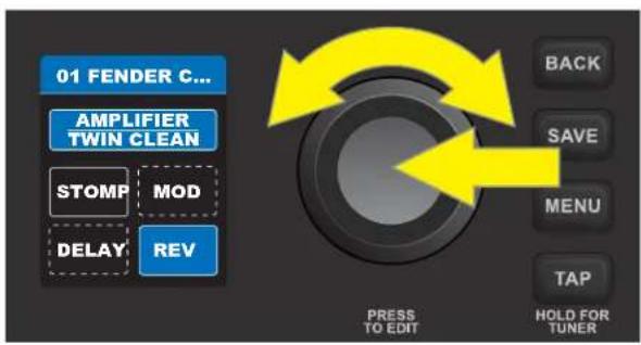 FENDER Mustang LT40S - REMLACER, AJOUTER ET SUPPRIMER UN EFFET - 7