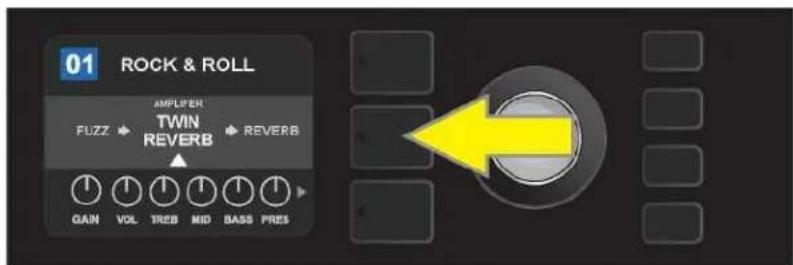 01 ROCK & ROLL AMPLER TWIN REVERB FUZZ ▶ ▶ REVERB GAIN VOL TREB MID BASS PRES