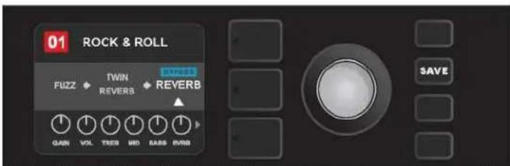 01 ROCK & ROLL TWIN FUZZ • REVERB • REVERB GAIN VOL TEED MD SARS RUBS SAVE