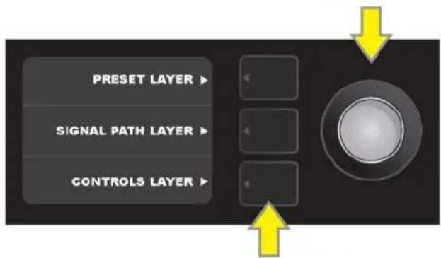 PRESET LAYER SIGNAL PATH LAYER CONTROLS LAYER
