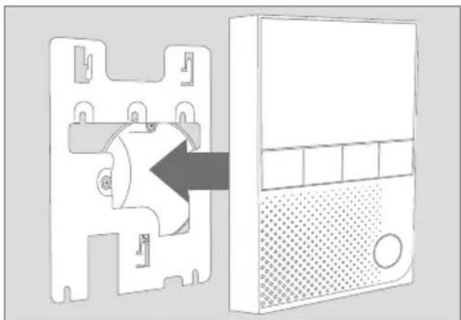 DoorBird A1101 - ASSEMBLE THE DEVICE TO THE MOUNTING BRACKET - 1