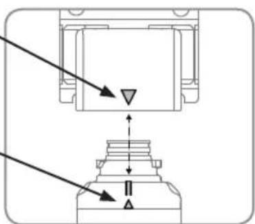 Technical diagram showing mechanical assembly with labeled components and directional arrows indicating motion or force vectors.