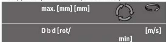 BOSCH GWS 12V-76 c - Dispositive de şlefuire admise - 1