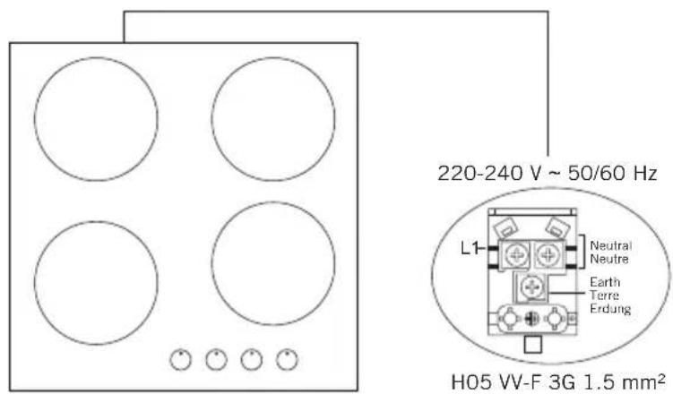 Simfer BIH 6404 - Electrical connection scheme - 1