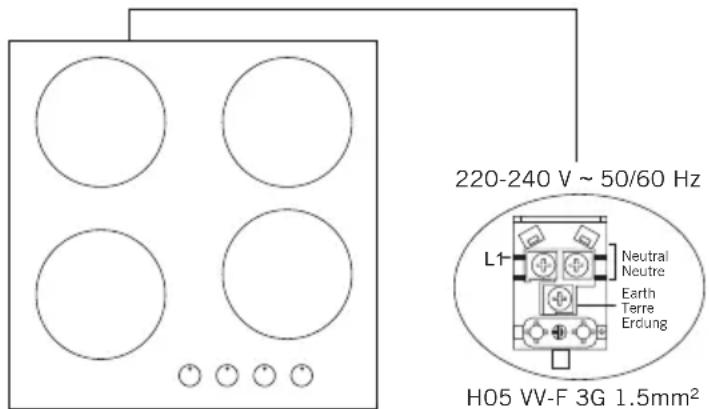 Simfer BIH 6404 - Elektrisch schema - 1