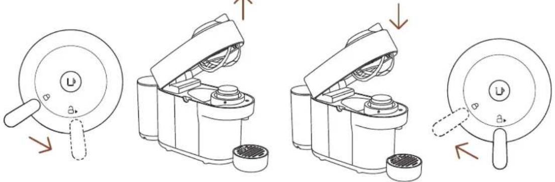 DELONGHI Nespresso Vertuo Pop - ОТКРЫВАНИЕ/ЗАКРЫВАНИЕ - 1