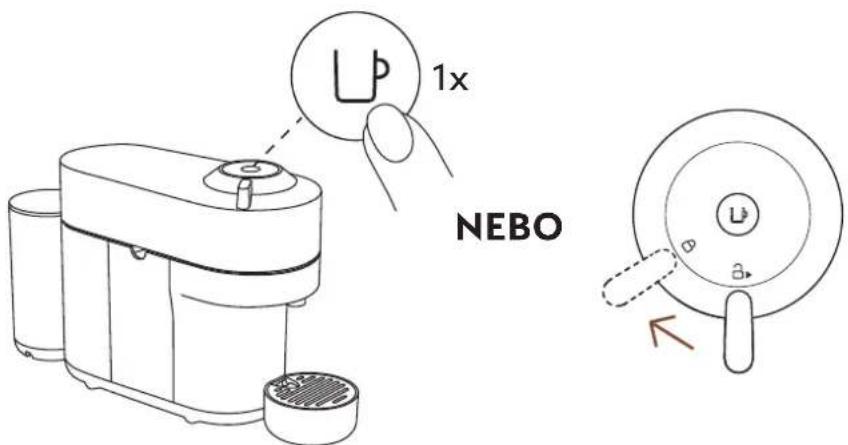 DELONGHI Nespresso Vertuo Pop - ZAPNUTÍ/VYPNUTÍ - 1