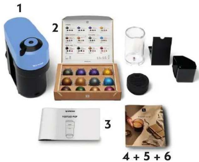 DELONGHI Nespresso Vertuo Pop - CONTENU DE L'EMBALLAGE - 1