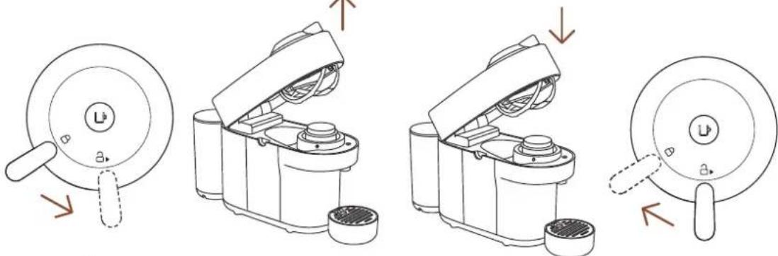 DELONGHI Nespresso Vertuo Pop - ABRIR/FECHAR - 1