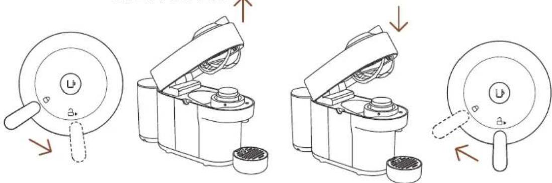 DELONGHI Nespresso Vertuo Pop - OPEN / CLOSE - 1