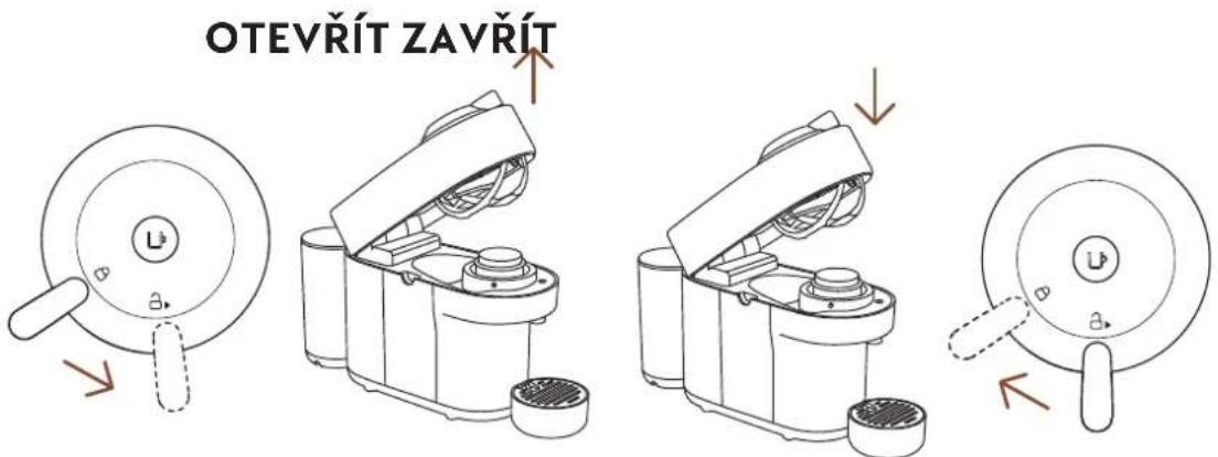 DELONGHI Nespresso Vertuo Pop - OTEVŘÍT/ZAVŘÍT - 1
