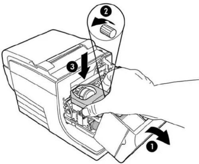 HP Hybrid II - Τοποθέτηση νέας μελανοταινίας - 2