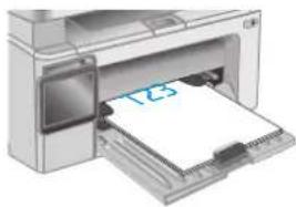 HP LaserJet M130MFP - 将纸张装入进纸盘 - 3