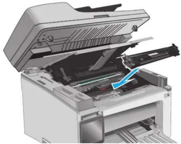 HP LaserJet M130MFP - 清除进纸盘中的卡纸 - 10