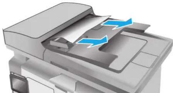 HP LaserJet M130MFP - 清除文档进纸器中的卡纸(仅限文档进纸器型号) - 1