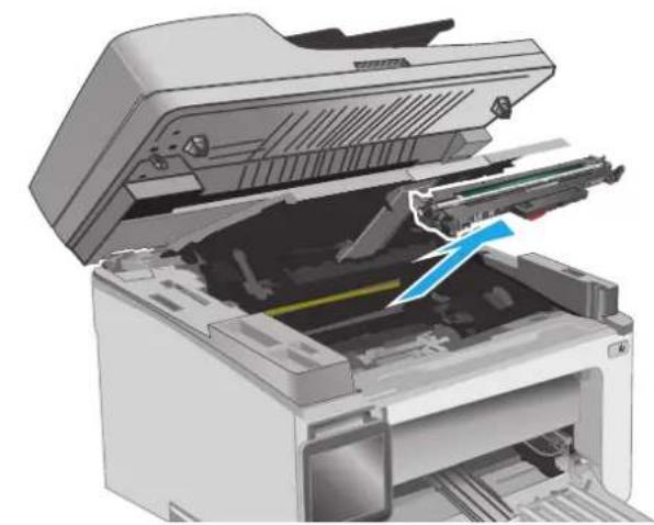 HP LaserJet M130MFP - 清除进纸盘中的卡纸 - 3