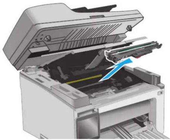 HP LaserJet M130MFP - 清除碳粉盒区域中的卡纸 - 3