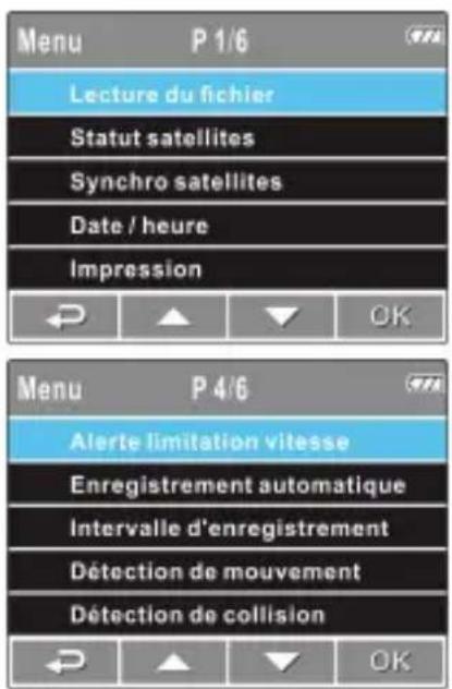 HP f520g - Utiliser le menu - 1