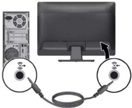 HP ProDisplay P222c - Branchement des câbles - 5