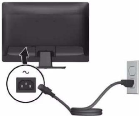 HP ProDisplay P222c - Branchement des câbles - 7