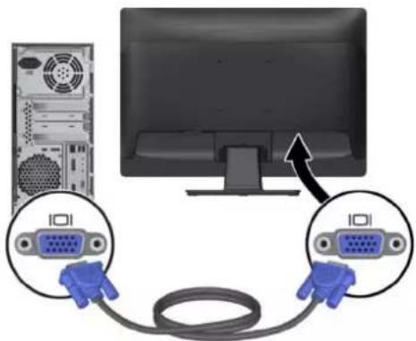 HP ProDisplay P222c - Branchement des câbles - 3