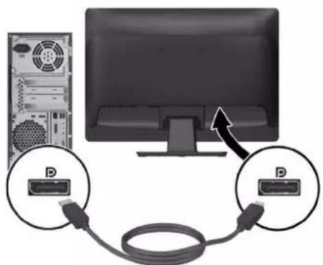 HP ProDisplay P222c - Branchement des câbles - 4